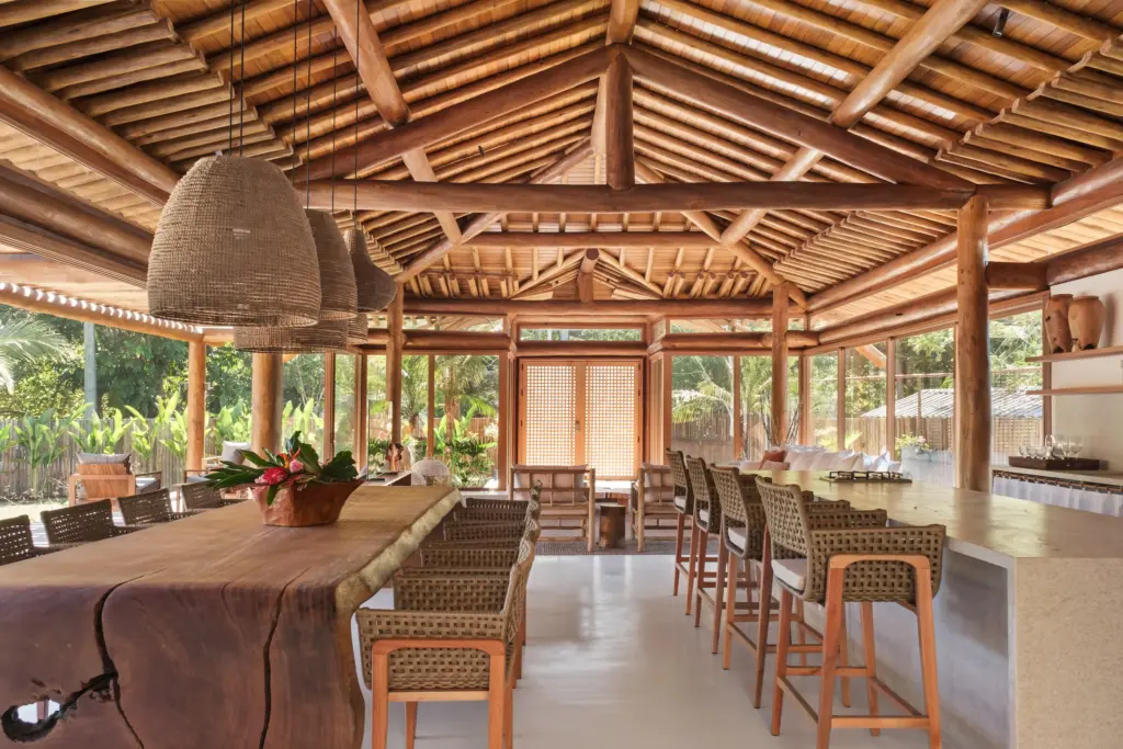 casa de praia estrutura madeira piscina organica redario david bastos oka fotografia 15